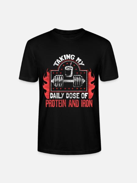 Strength Training Pumps Dumbbells - Stanley/Stella CRAFTER Unisex Organic T-Shirt - black