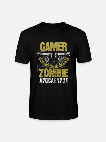 Zombie Apocalypse Virus Funny Gift - Stanley/Stella CRAFTER Unisex Organic T-Shirt - black