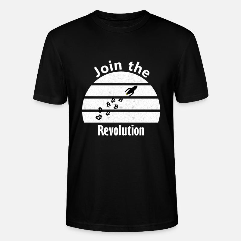 Les Bitcoins révolutionnaires - T-shirt bio CRAFTER Stanley Stella Unisexe - noir