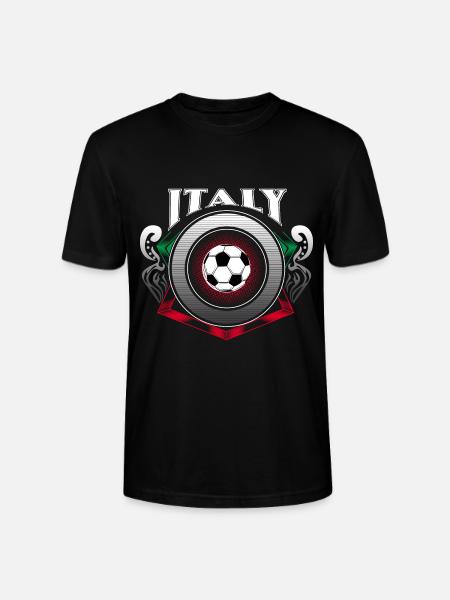Italy Football - Stanley/Stella CRAFTER Unisex Organic T-Shirt - black