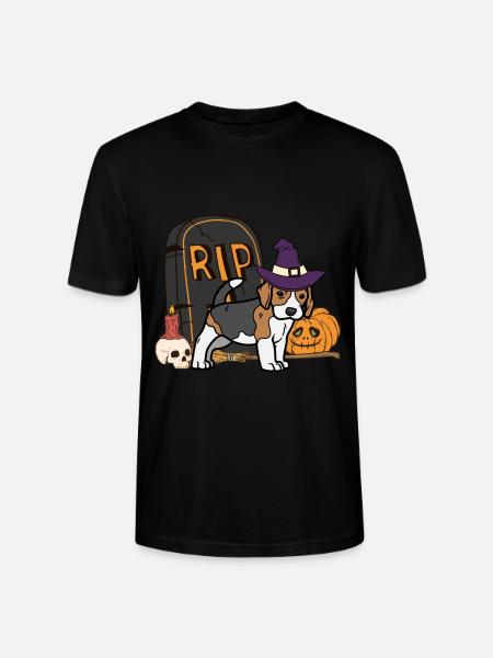 Süßer Beagle Halloween Hund - Stanley/Stella Unisex Bio-T-Shirt CRAFTER - Schwarz