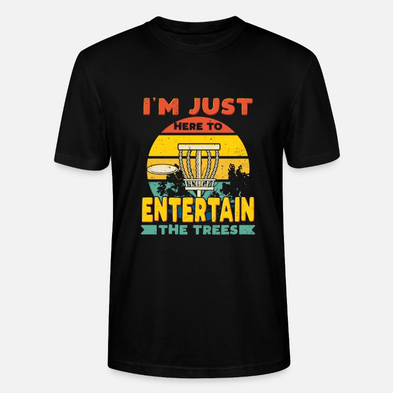Disc Golf Spruch - Stanley/Stella Unisex Bio-T-Shirt CRAFTER - Schwarz