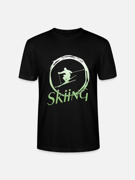 Skiing - Stanley/Stella Unisex Bio-T-Shirt CRAFTER - Schwarz