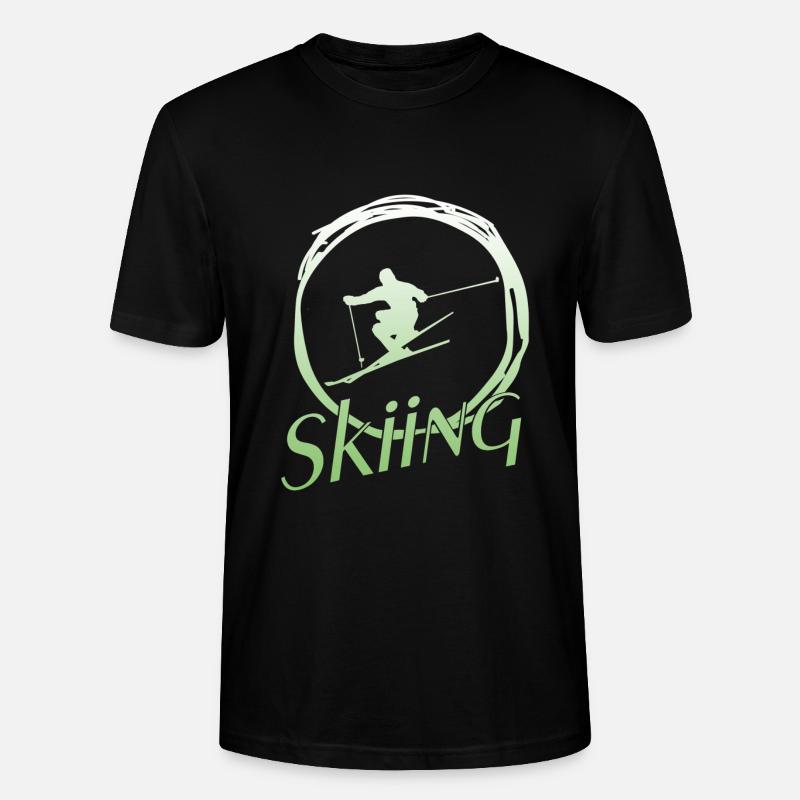 Skiing - Stanley/Stella Unisex Bio-T-Shirt CRAFTER - Schwarz