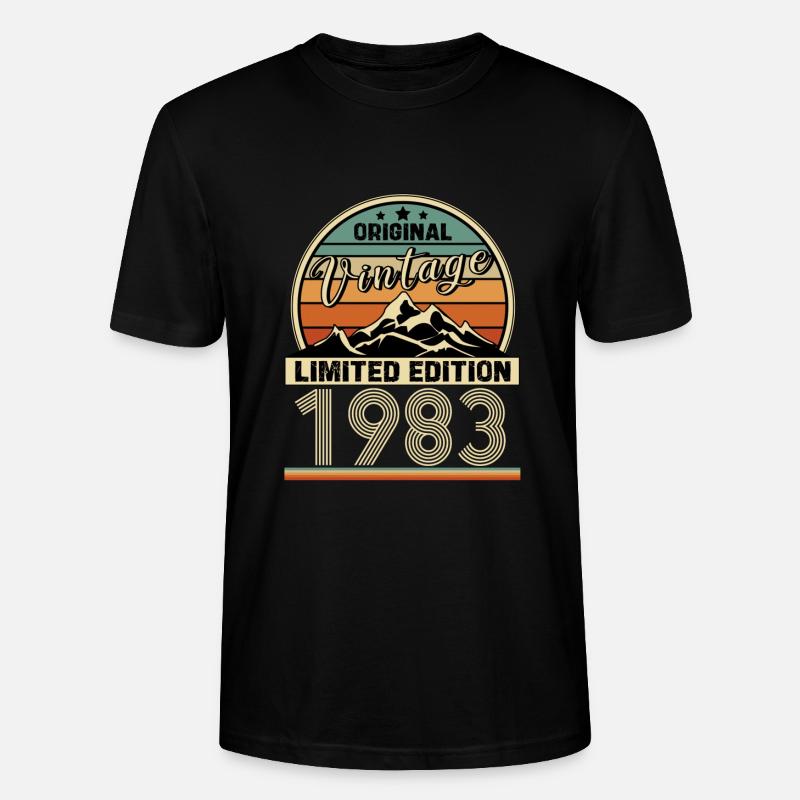 1983 - Stanley/Stella Unisex Bio-T-Shirt CRAFTER - Schwarz