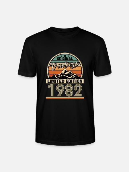 1982 - Stanley/Stella Unisex Bio-T-Shirt CRAFTER - Schwarz