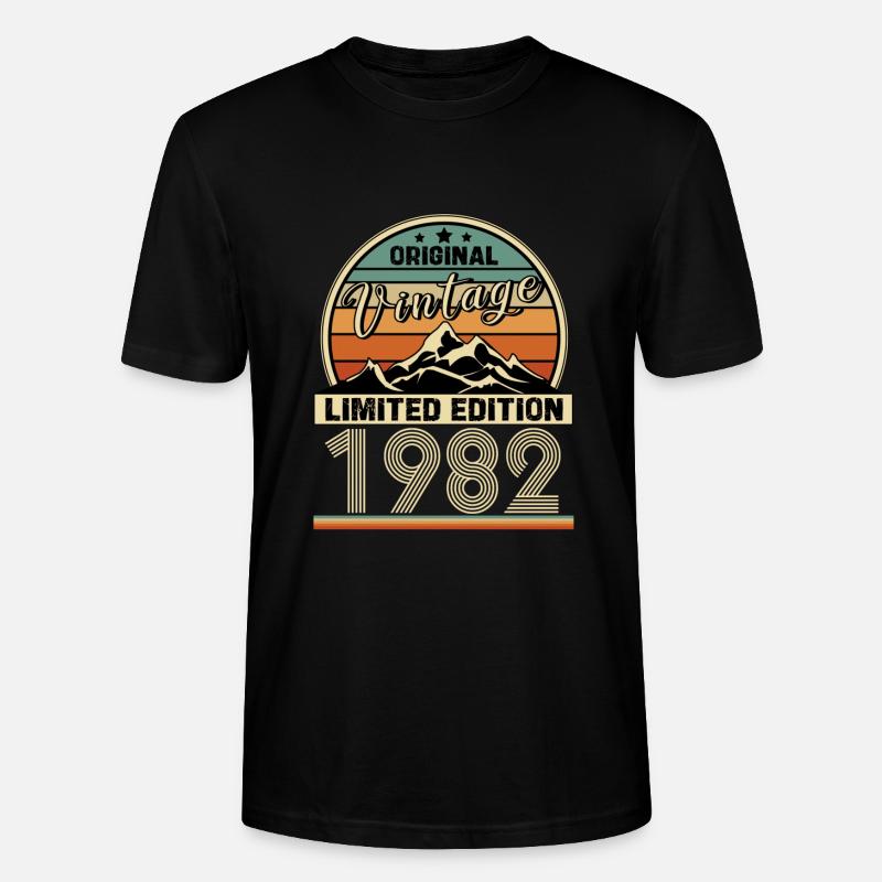 1982 - Stanley/Stella Unisex Bio-T-Shirt CRAFTER - Schwarz