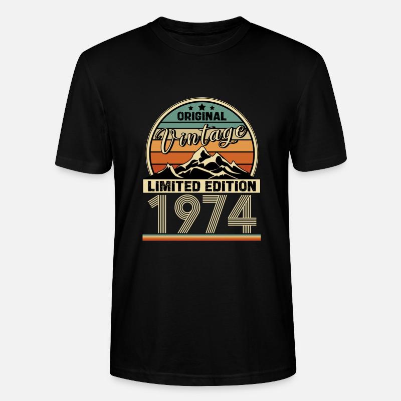 1974 - Stanley/Stella Unisex Bio-T-Shirt CRAFTER - Schwarz