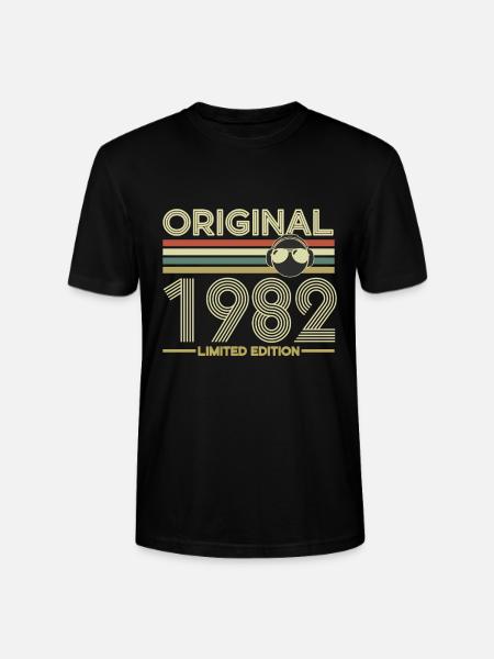 1982 - Stanley/Stella CRAFTER Unisex Organic T-Shirt - black