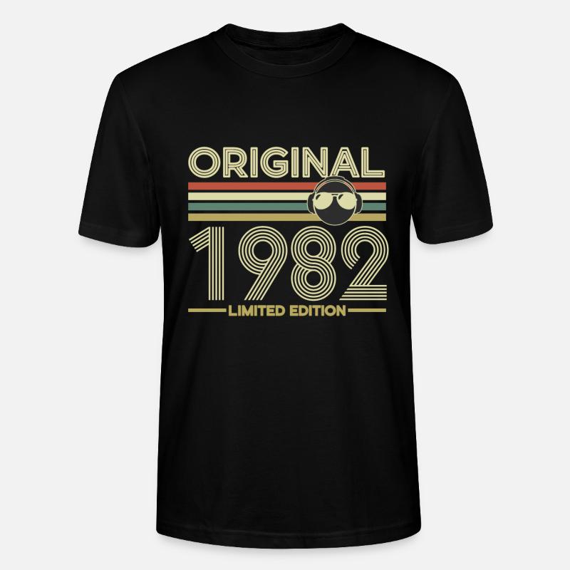 1982 - Stanley/Stella Unisex Bio-T-Shirt CRAFTER - Schwarz