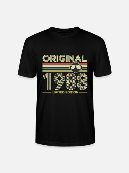 1988 - Stanley/Stella CRAFTER Unisex Organic T-Shirt - black