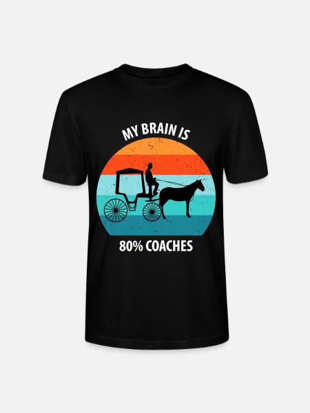 Kutscher Kutsche Pferdekutscher Kutschieren - Stanley/Stella Unisex Bio-T-Shirt CRAFTER - Schwarz