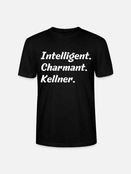 Intelligent. Charmant. Kellner - Stanley/Stella Unisex Bio-T-Shirt CRAFTER - Schwarz