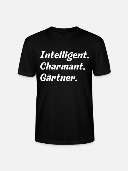 Intelligent. Charmant. Gärtner - Stanley/Stella Unisex Bio-T-Shirt CRAFTER - Schwarz