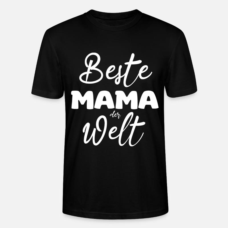 Beste Mama der Welt - Stanley/Stella Unisex Bio-T-Shirt CRAFTER - Schwarz
