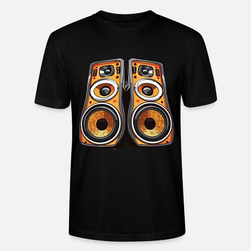 Boîtes à musique Basse - T-shirt bio CRAFTER Stanley Stella Unisexe - noir