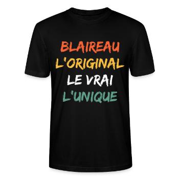 blaireau - T-shirt bio CRAFTER Stanley Stella Unisexe - noir - Devant - Alina (178cm) & Michal (187cm)