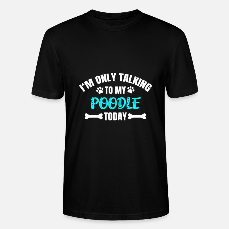 Caniche Pudel - T-shirt bio CRAFTER Stanley Stella Unisexe - noir