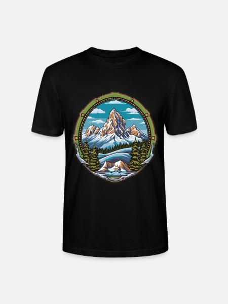 Eisberge Bergsteigen - Stanley/Stella Unisex Bio-T-Shirt CRAFTER - Schwarz