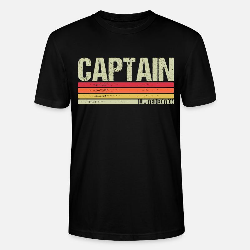 Captain - Stanley/Stella Unisex Bio-T-Shirt CRAFTER - Schwarz