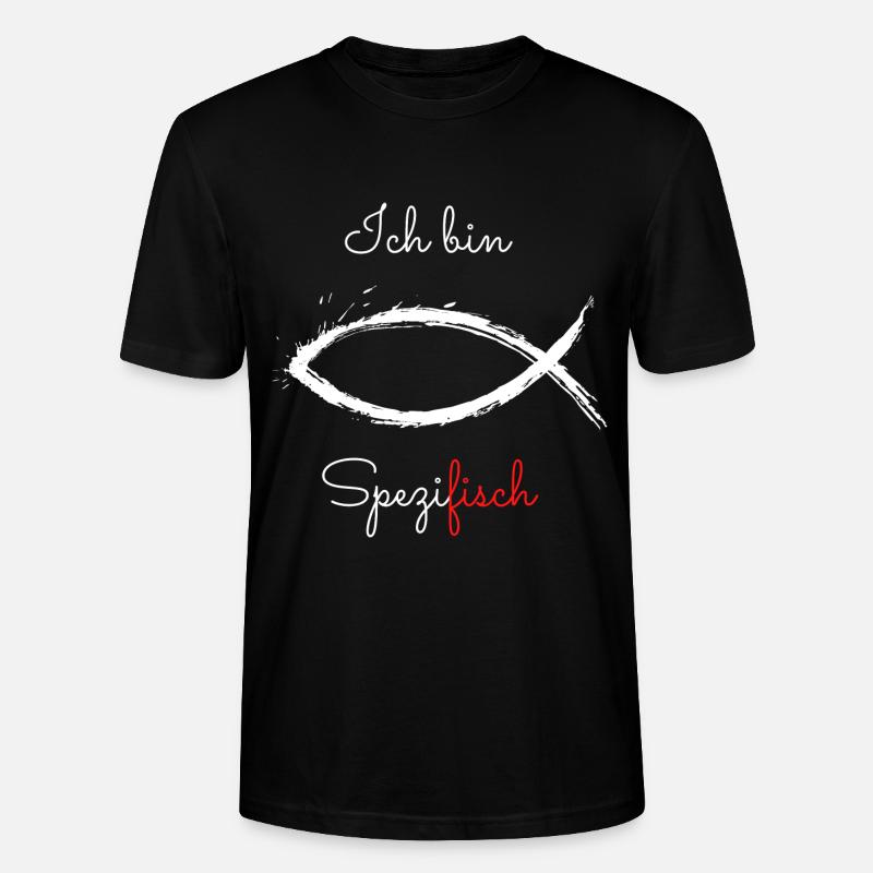 Ich bin SpeziFISCH. - Stanley/Stella Unisex Bio-T-Shirt CRAFTER - Schwarz