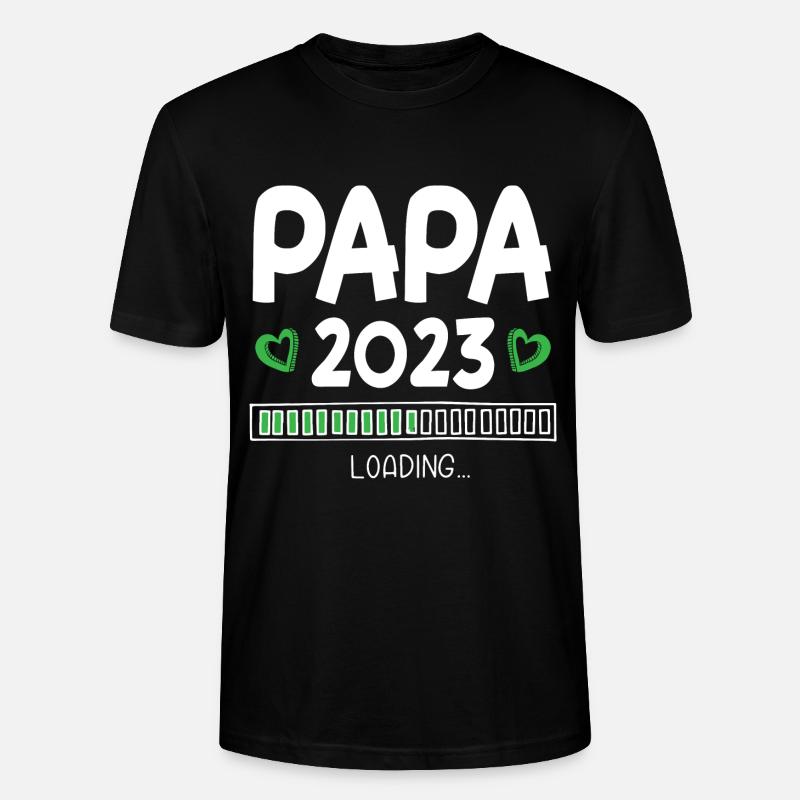 Papa 2023 Loading - Stanley/Stella CRAFTER Unisex Organic T-Shirt - black