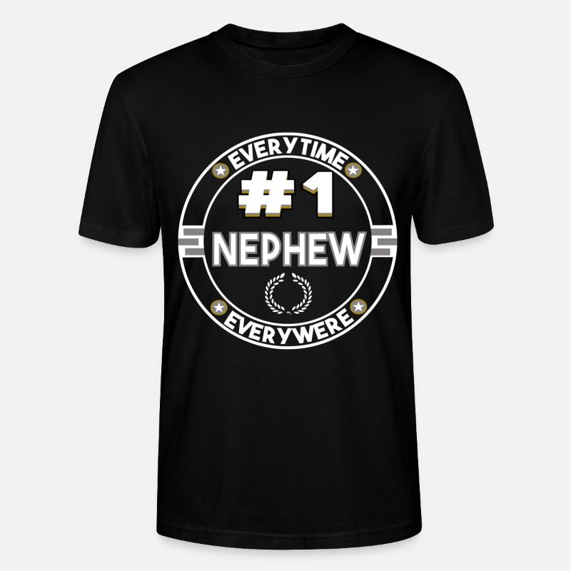 Nephew - Neffe Nummer eins - Stanley/Stella Unisex Bio-T-Shirt CRAFTER - Schwarz