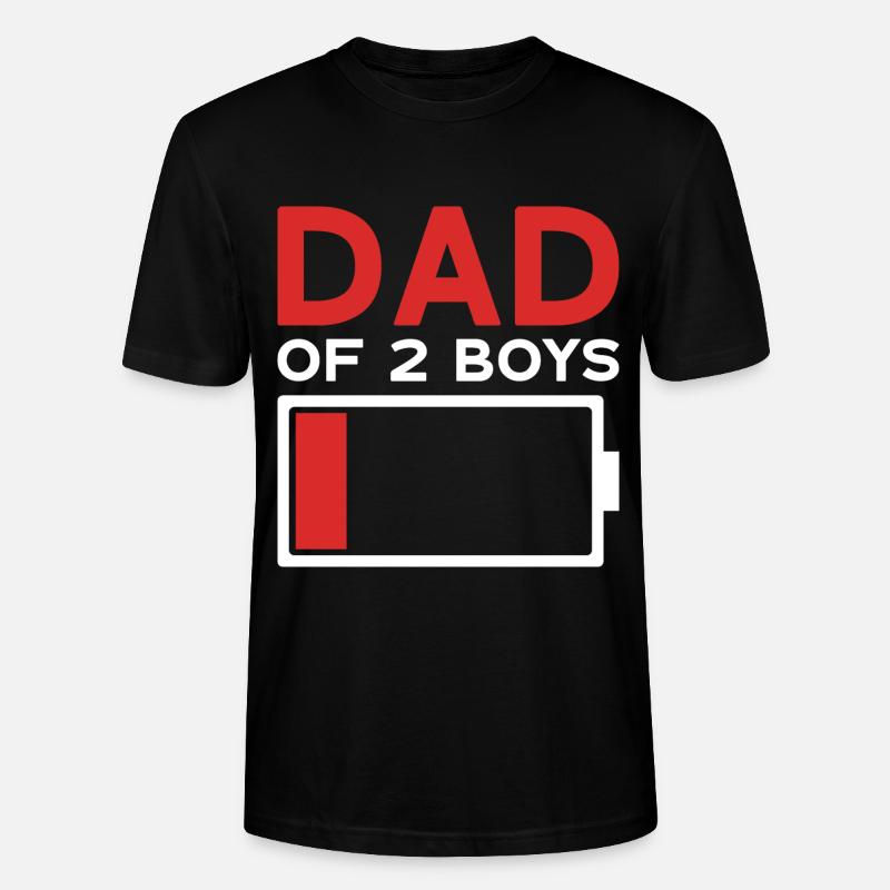 PAPA DE 2 GARÇONS - T-shirt bio CRAFTER Stanley Stella Unisexe - noir