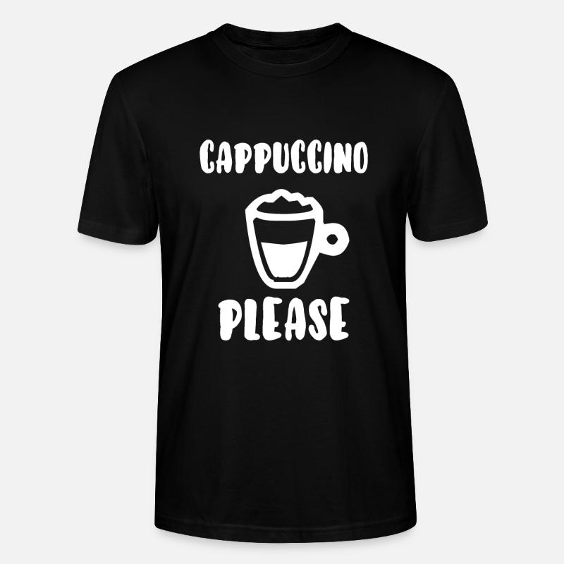 Cappuccino bitte - Stanley/Stella Unisex Bio-T-Shirt CRAFTER - Schwarz