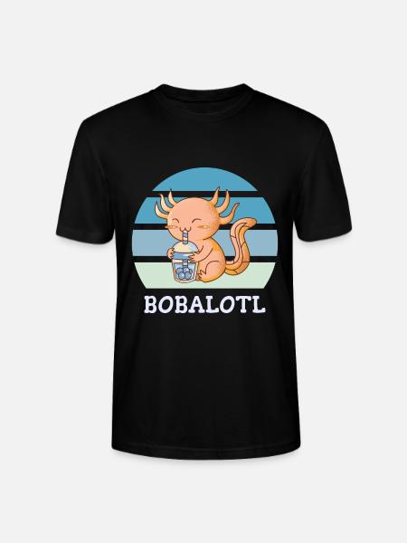 Boba Bubble Tea Axolotl Bobalotl - T-shirt bio CRAFTER Stanley Stella Unisexe - noir