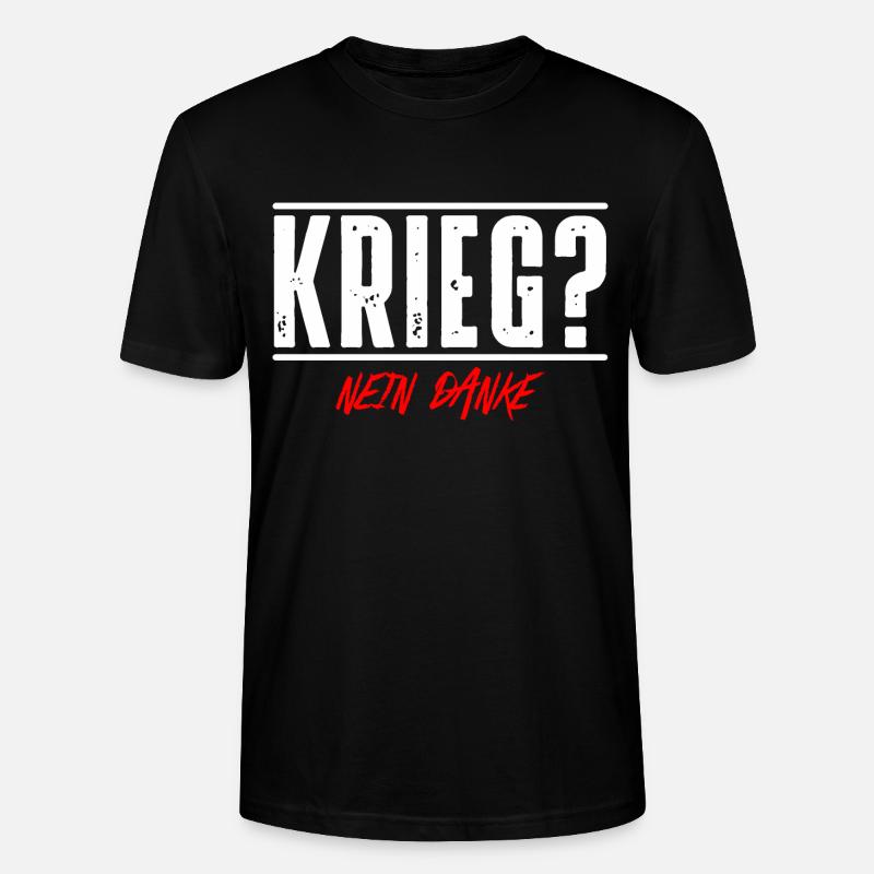 Krieg - Stanley/Stella Unisex Bio-T-Shirt CRAFTER - Schwarz