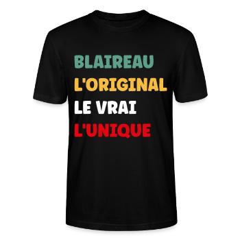 blaireau - T-shirt bio CRAFTER Stanley Stella Unisexe - noir - Devant - Alina (178cm) & Michal (187cm)