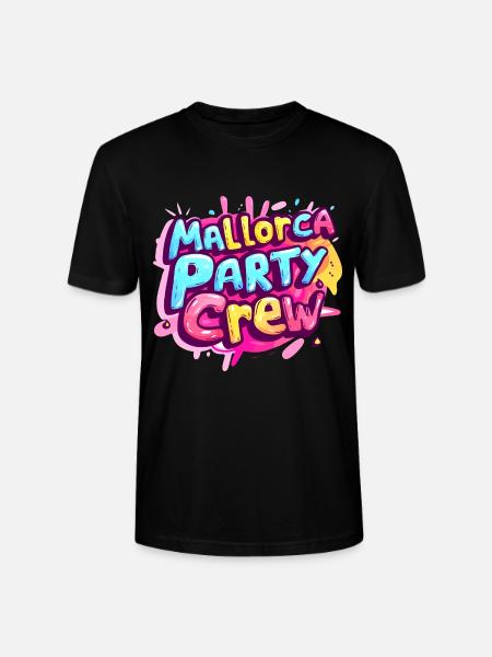 Mallorca Party Crew Tour - Stanley/Stella CRAFTER Unisex Organic T-Shirt - black