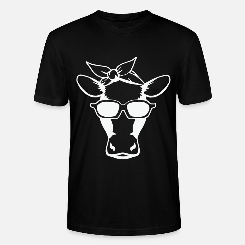 Vache - T-shirt bio CRAFTER Stanley Stella Unisexe - noir