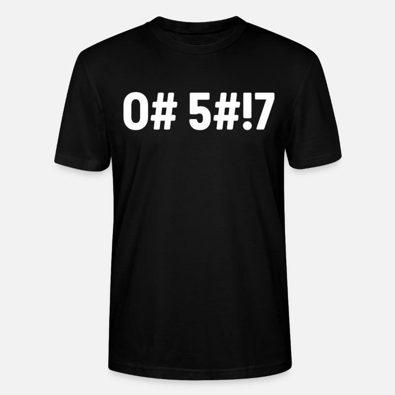 Oh merde, codé - T-shirt bio CRAFTER Stanley Stella Unisexe - noir