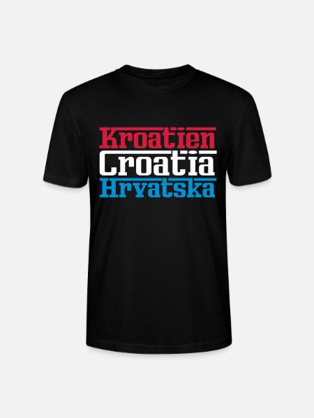 Croatia - T-shirt bio CRAFTER Stanley Stella Unisexe - noir