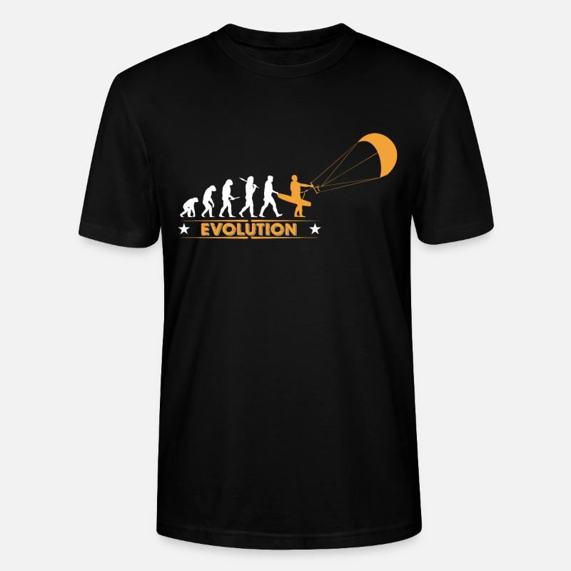 Kitesurf - evolution - T-shirt bio CRAFTER Stanley Stella Unisexe - noir