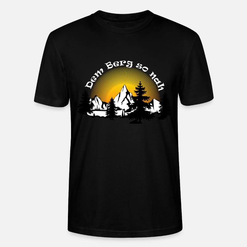 Si près de la montagne - T-shirt bio CRAFTER Stanley Stella Unisexe - noir