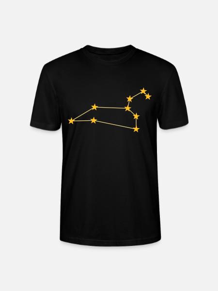 Constellation Leo - Stanley/Stella CRAFTER Unisex Organic T-Shirt - black