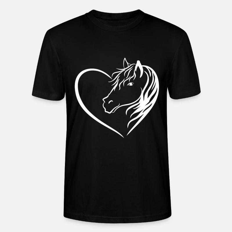 Horse Love - Stanley/Stella Unisex Bio-T-Shirt CRAFTER - Schwarz