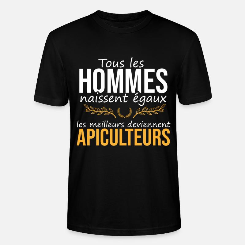 Les meilleurs deviennent apiculteurs - T-shirt bio CRAFTER Stanley Stella Unisexe - noir