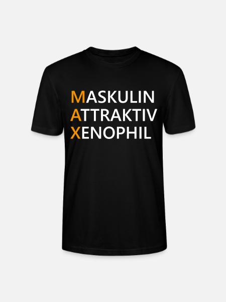 Max Name Geschenk - Stanley/Stella Unisex Bio-T-Shirt CRAFTER - Schwarz