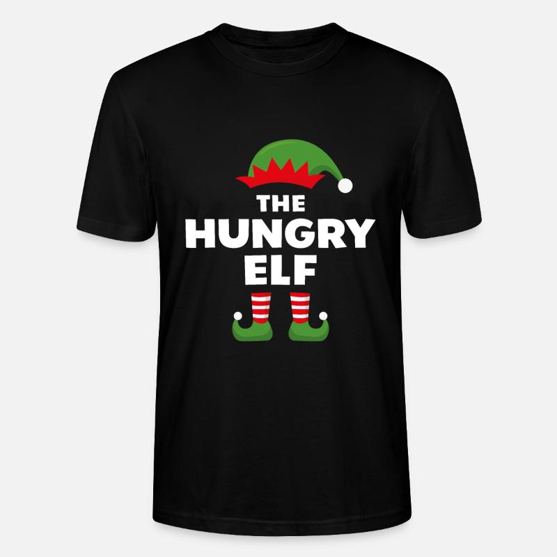 Der hungrige Elf - Stanley/Stella Unisex Bio-T-Shirt CRAFTER - Schwarz