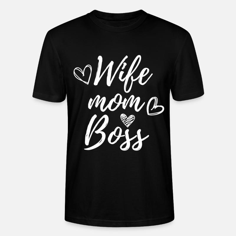 Ehefrau Mama Chef - Stanley/Stella Unisex Bio-T-Shirt CRAFTER - Schwarz