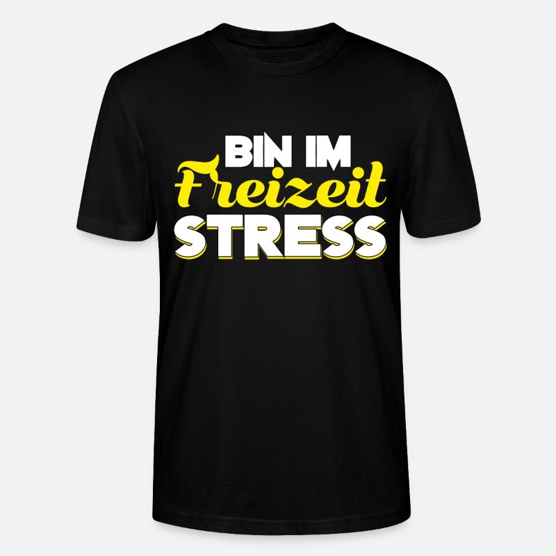 Freizeit Stress - Stanley/Stella Unisex Bio-T-Shirt CRAFTER - Schwarz