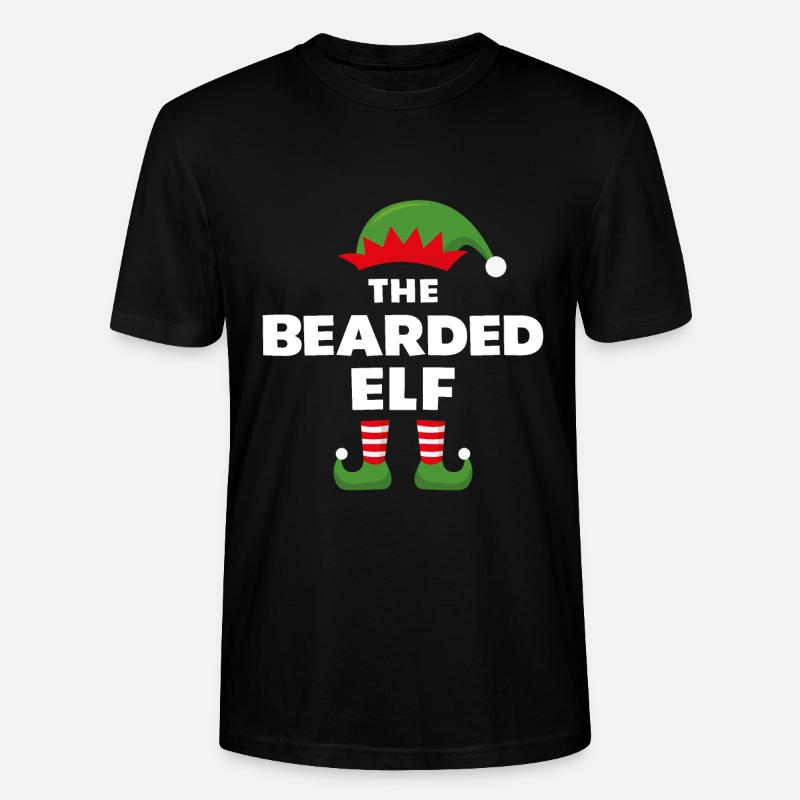 The Bearded Elf - Stanley/Stella CRAFTER Unisex Organic T-Shirt - black