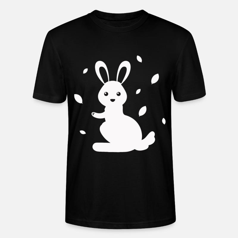 Lapin - Lapin Nature Pâques - T-shirt bio CRAFTER Stanley Stella Unisexe - noir