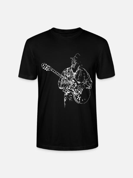 Blues guitarist - Stanley/Stella CRAFTER Unisex Organic T-Shirt - black