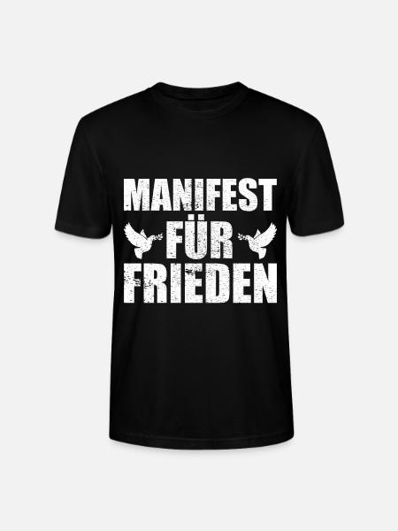 Manifest für Frieden Geschenkidee - Stanley/Stella Unisex Bio-T-Shirt CRAFTER - Schwarz