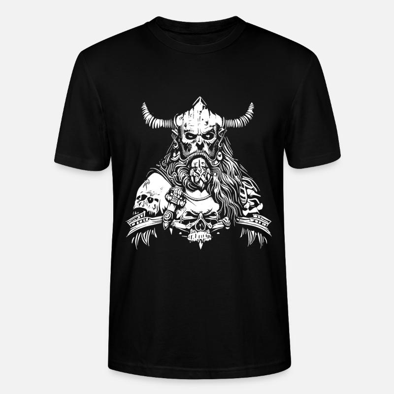 Berserker Evil Vikings - T-shirt bio CRAFTER Stanley Stella Unisexe - noir